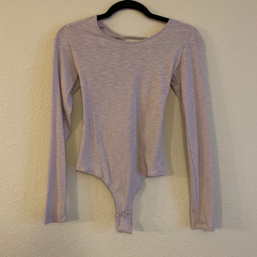 Garage Purple Tie-back Bodysuit